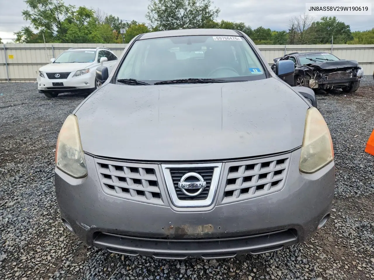 2009 NISSAN ROGUE VIN JN8AS58V29W190619 — фото 5