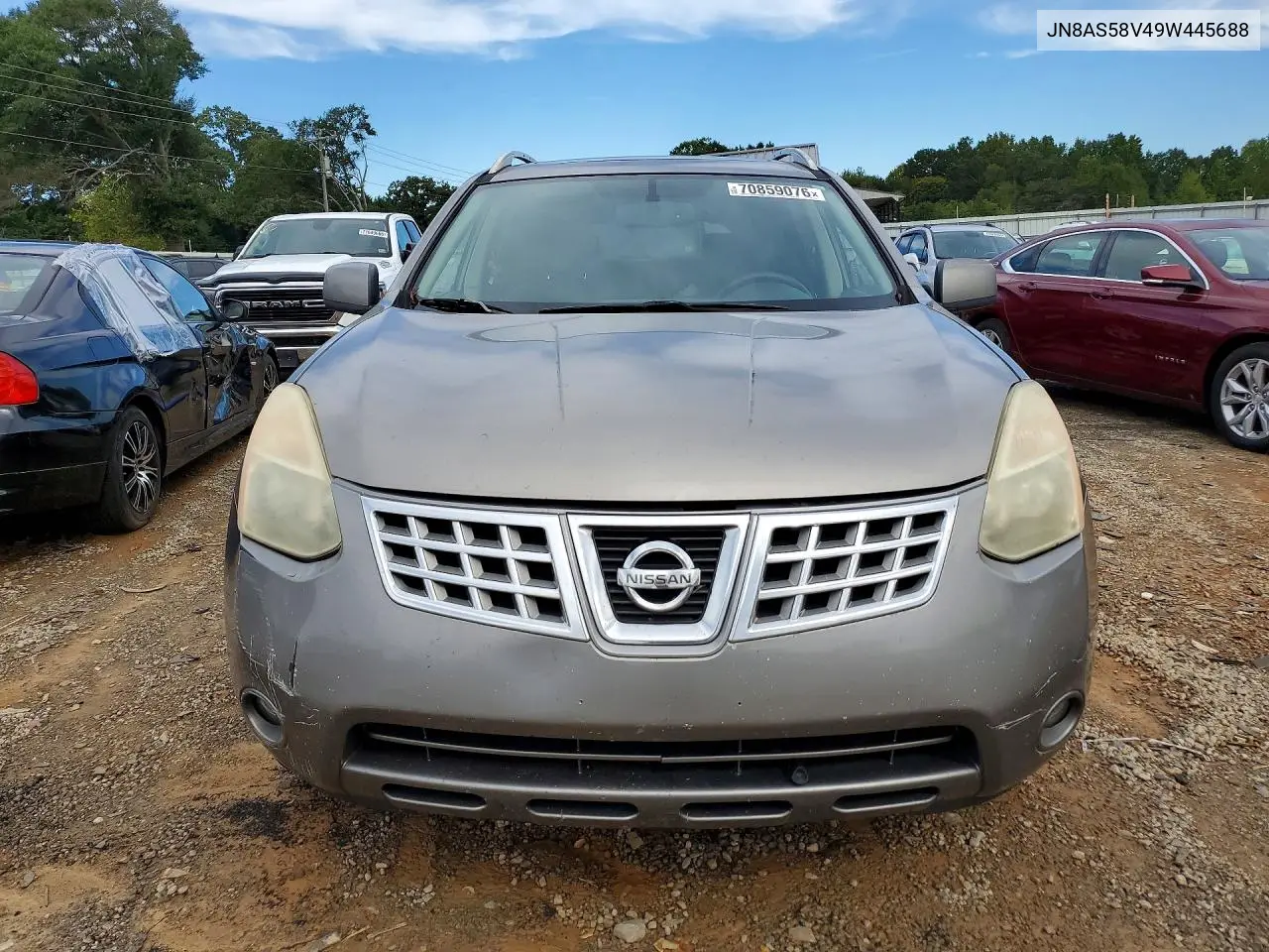 2009 NISSAN ROGUE VIN JN8AS58V49W445688 — фото 5