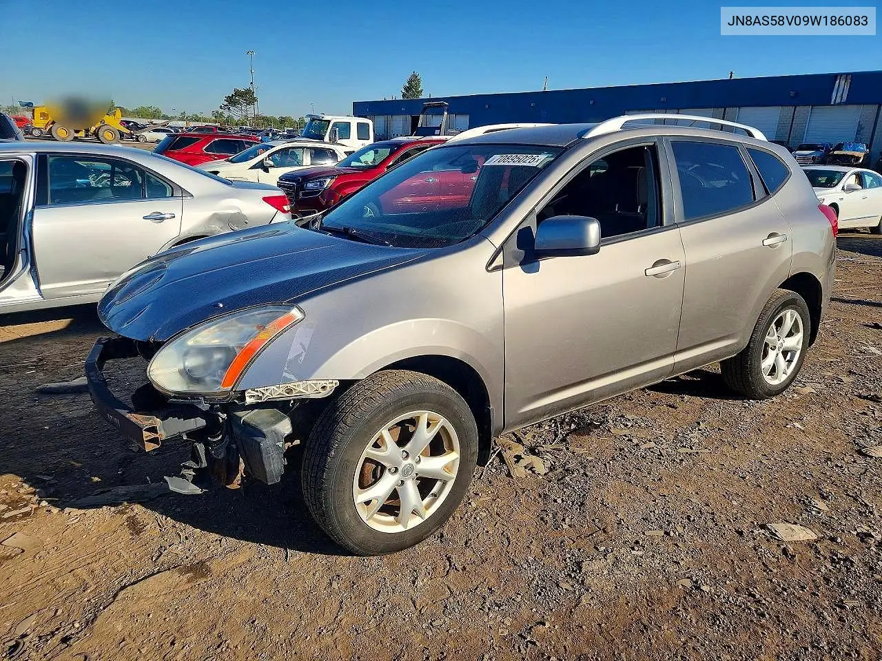 NISSAN ROGUE 2009, VIN JN8AS58V09W186083