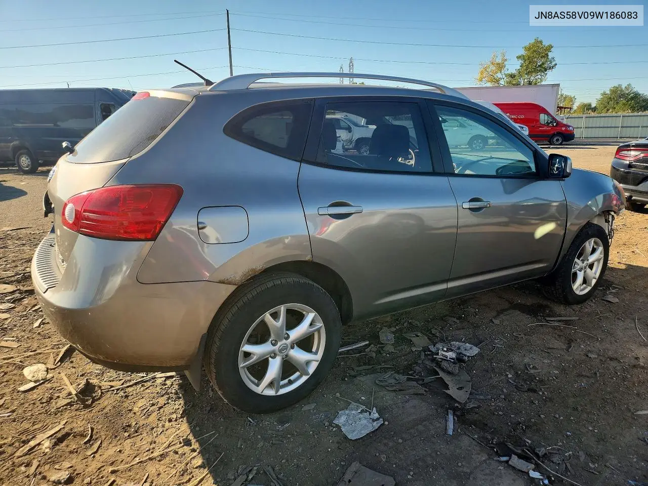 2009 NISSAN ROGUE VIN JN8AS58V09W186083 — фото 3