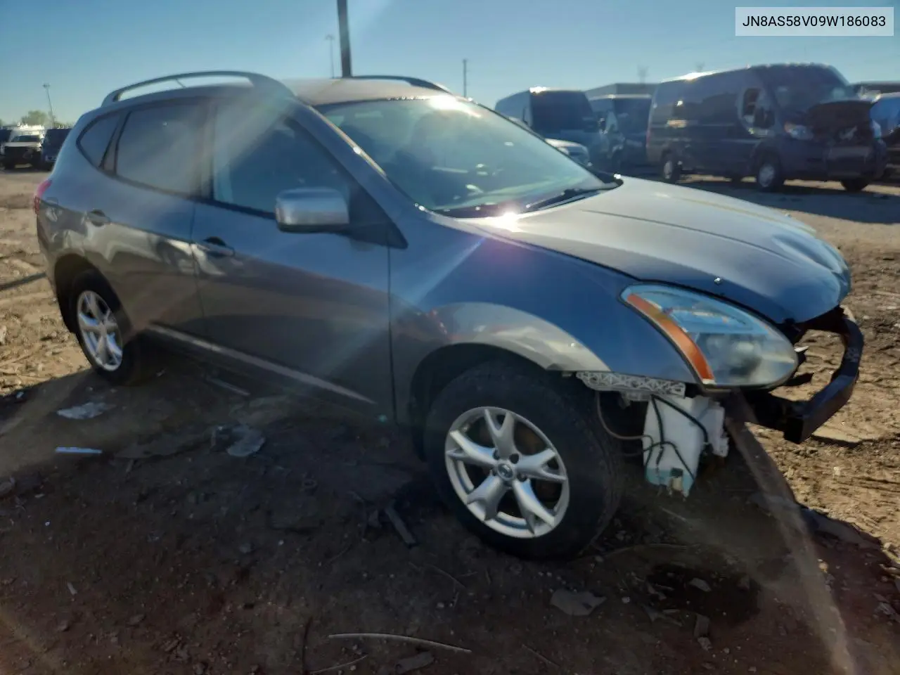 2009 NISSAN ROGUE VIN JN8AS58V09W186083 — фото 4