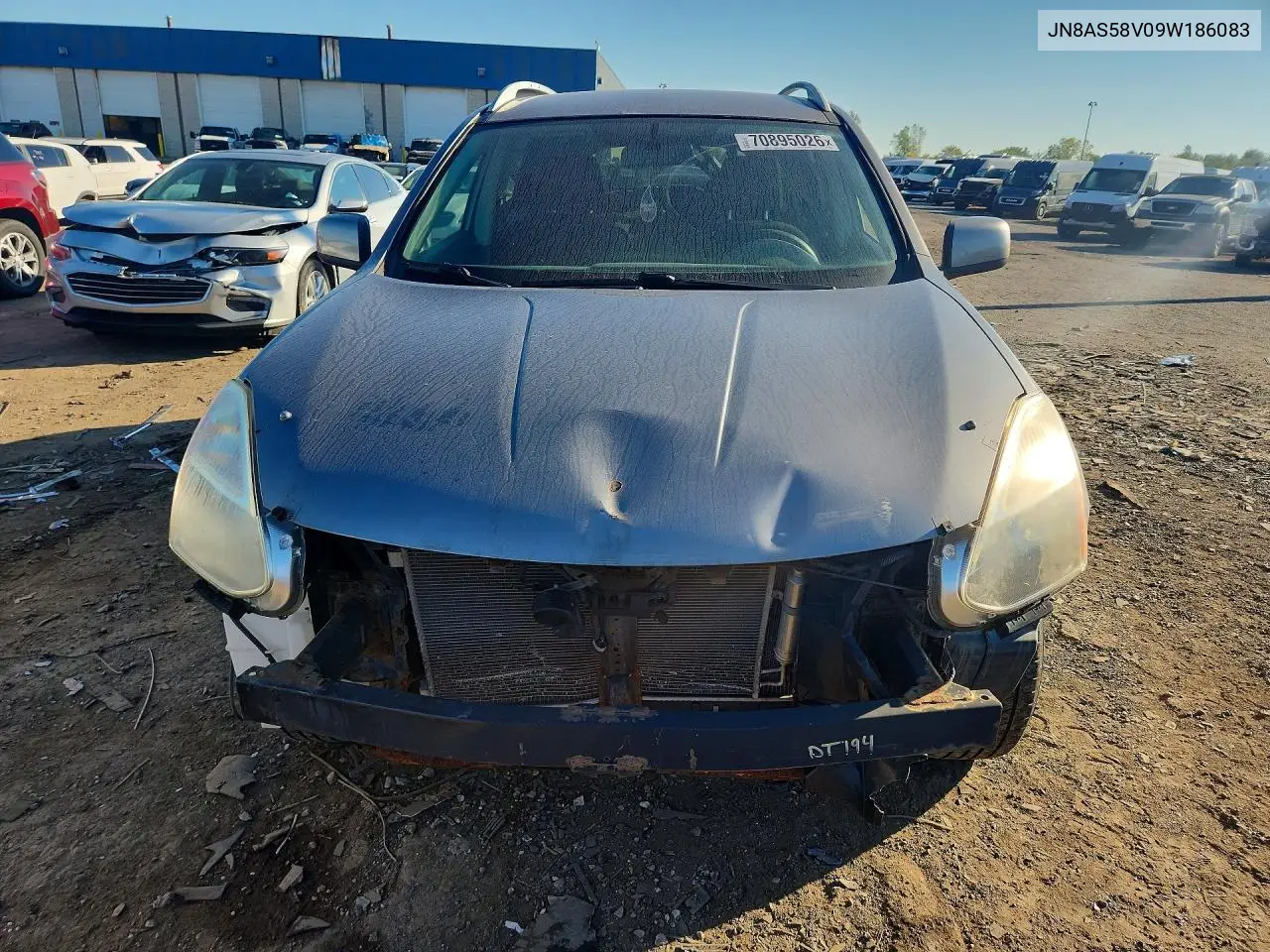 2009 NISSAN ROGUE VIN JN8AS58V09W186083 — фото 5