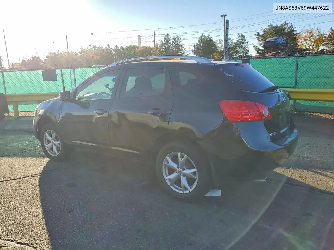 2009 NISSAN ROGUE VIN JN8AS58V69W447622 — фото 2