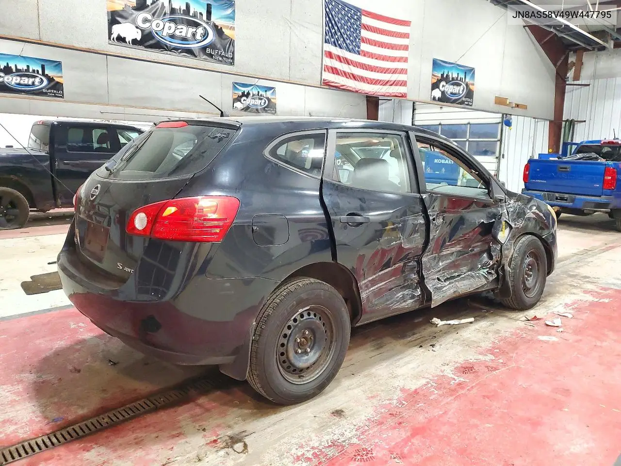 2009 NISSAN ROGUE VIN JN8AS58V49W447795 — фото 3