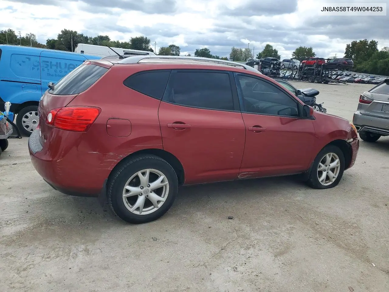 2009 NISSAN ROGUE VIN JN8AS58T49W044253 — фото 3