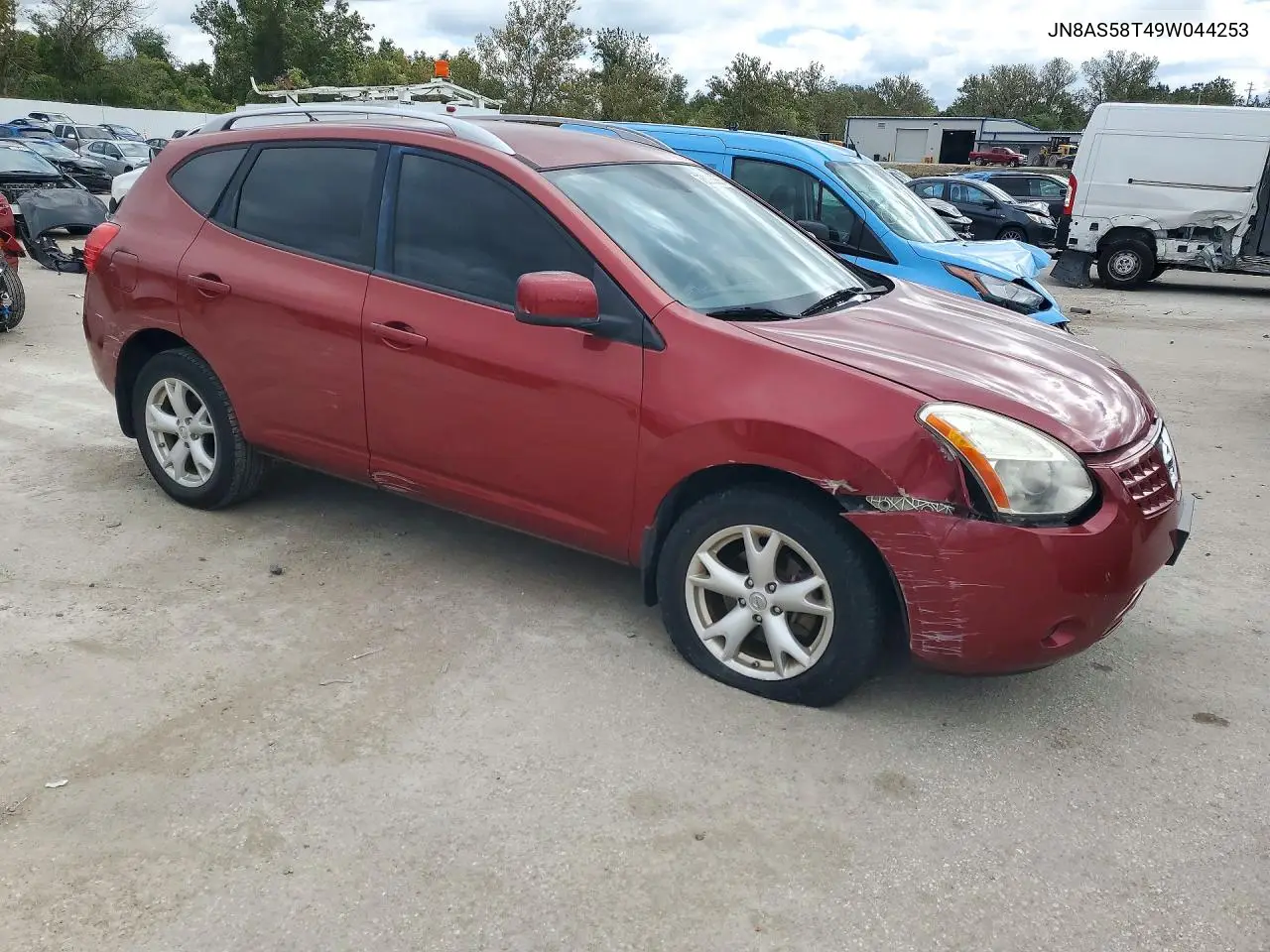2009 NISSAN ROGUE VIN JN8AS58T49W044253 — фото 4