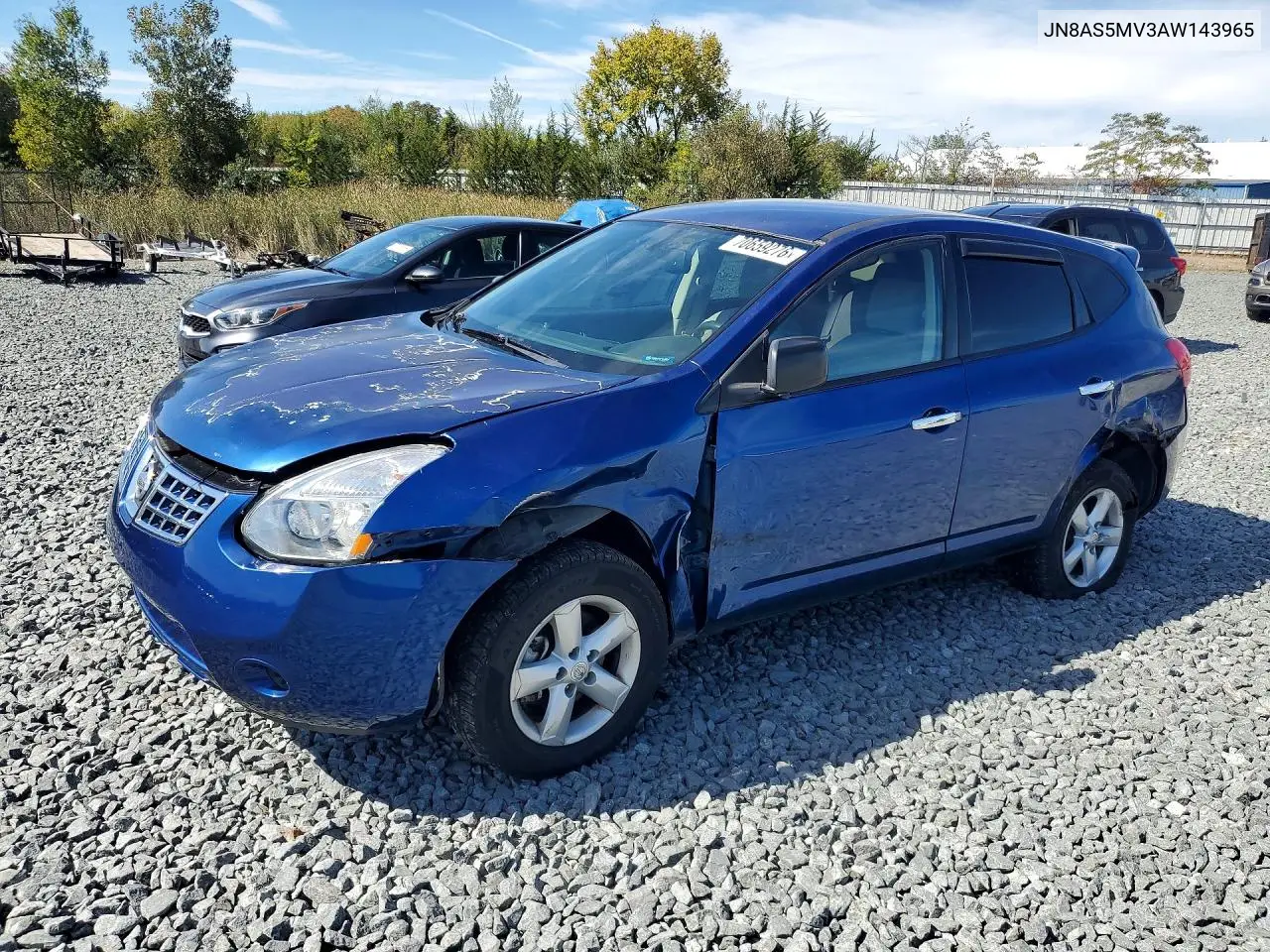 NISSAN ROGUE 2010, VIN JN8AS5MV3AW143965