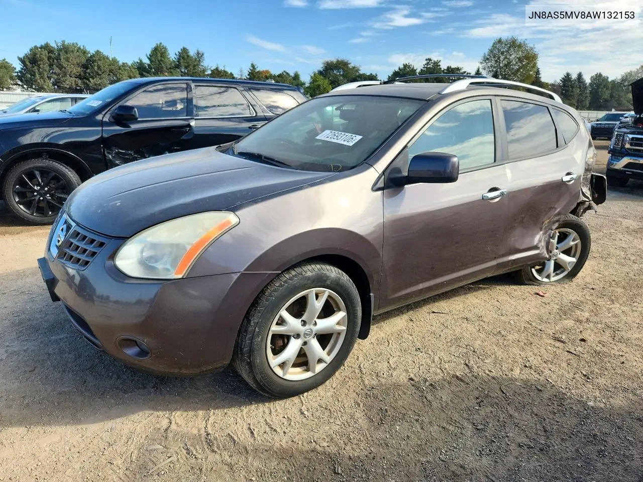 NISSAN ROGUE 2010, VIN JN8AS5MV8AW132153
