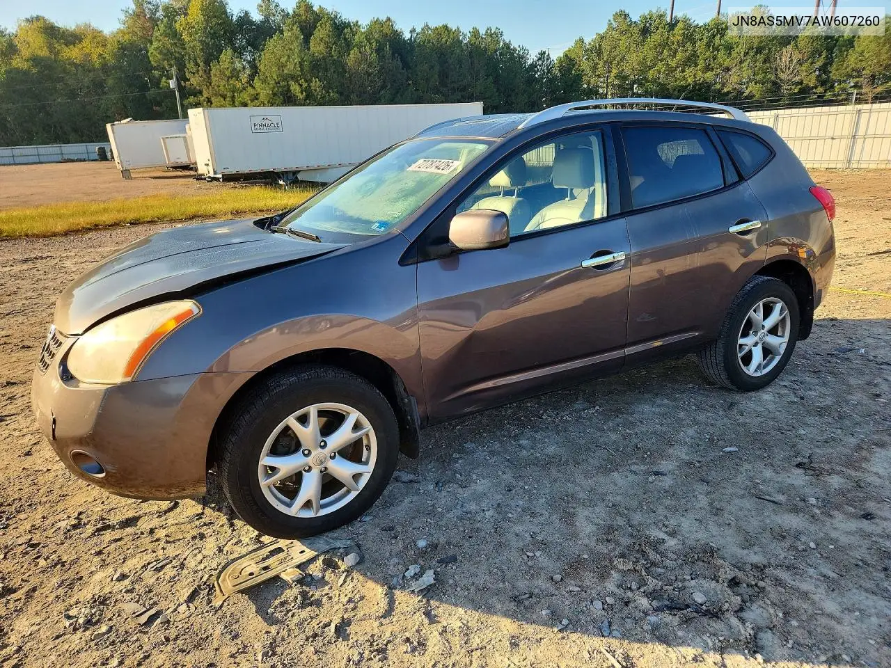 NISSAN ROGUE 2010, VIN JN8AS5MV7AW607260