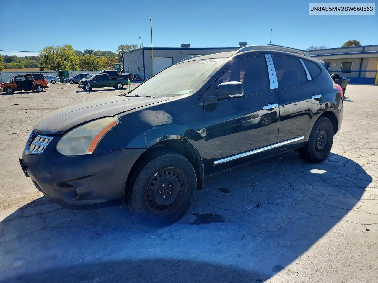 NISSAN ROGUE 2011, VIN JN8AS5MV2BW660563