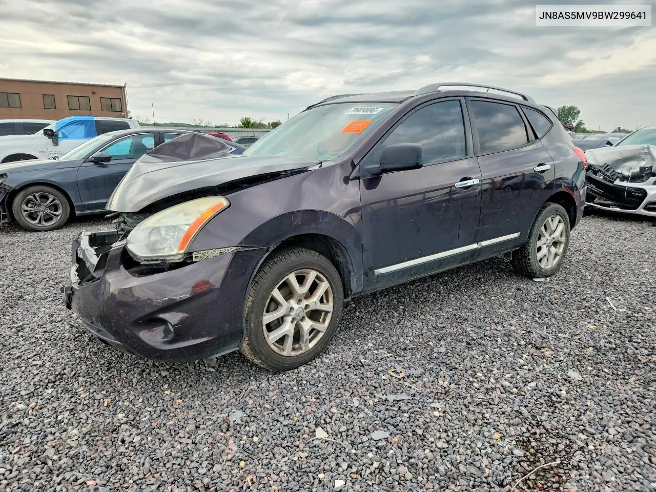 NISSAN ROGUE 2011, VIN JN8AS5MV9BW299641