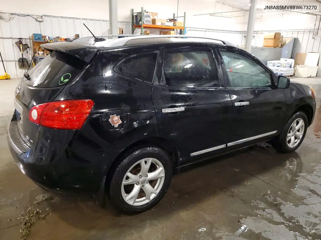 2011 NISSAN ROGUE VIN JN8AS5MV8BW673270 — фото 3