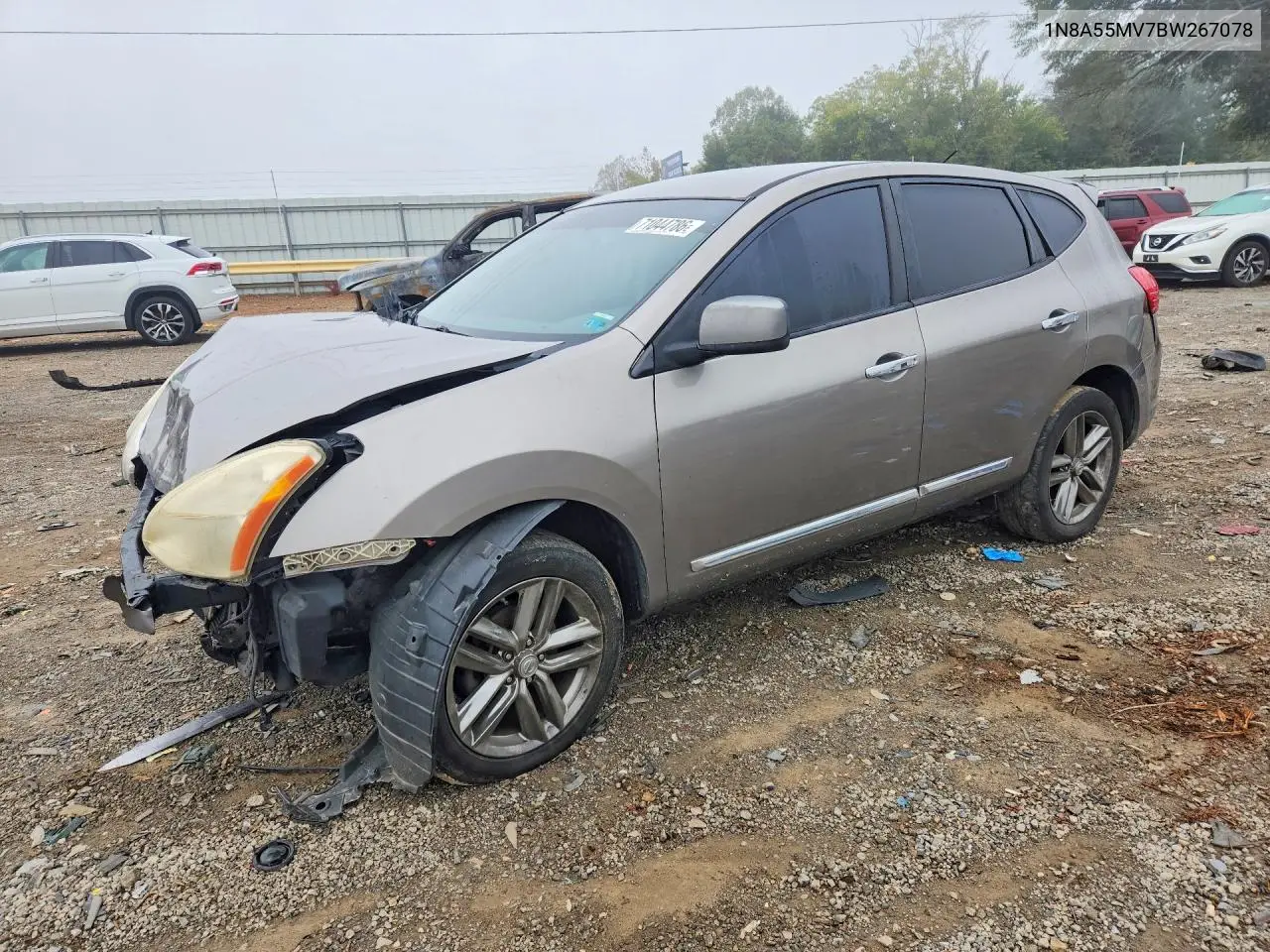 NISSAN ROGUE 2011, VIN 1N8A55MV7BW267078