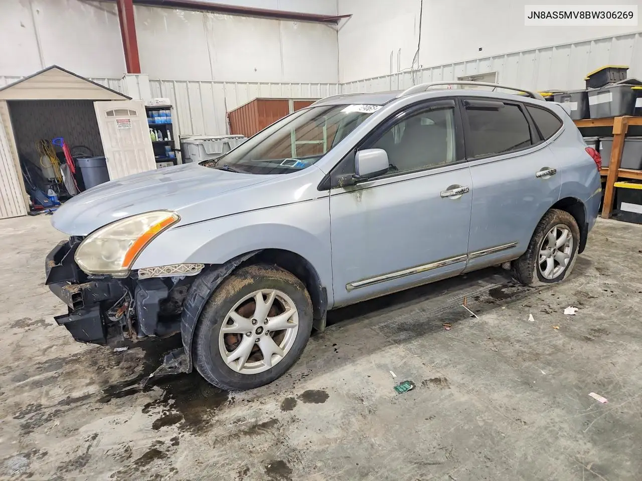 NISSAN ROGUE 2011, VIN JN8AS5MV8BW306269
