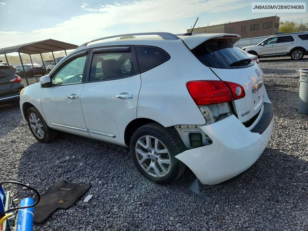 2011 NISSAN ROGUE VIN JN8AS5MV2BW294085 — фото 2
