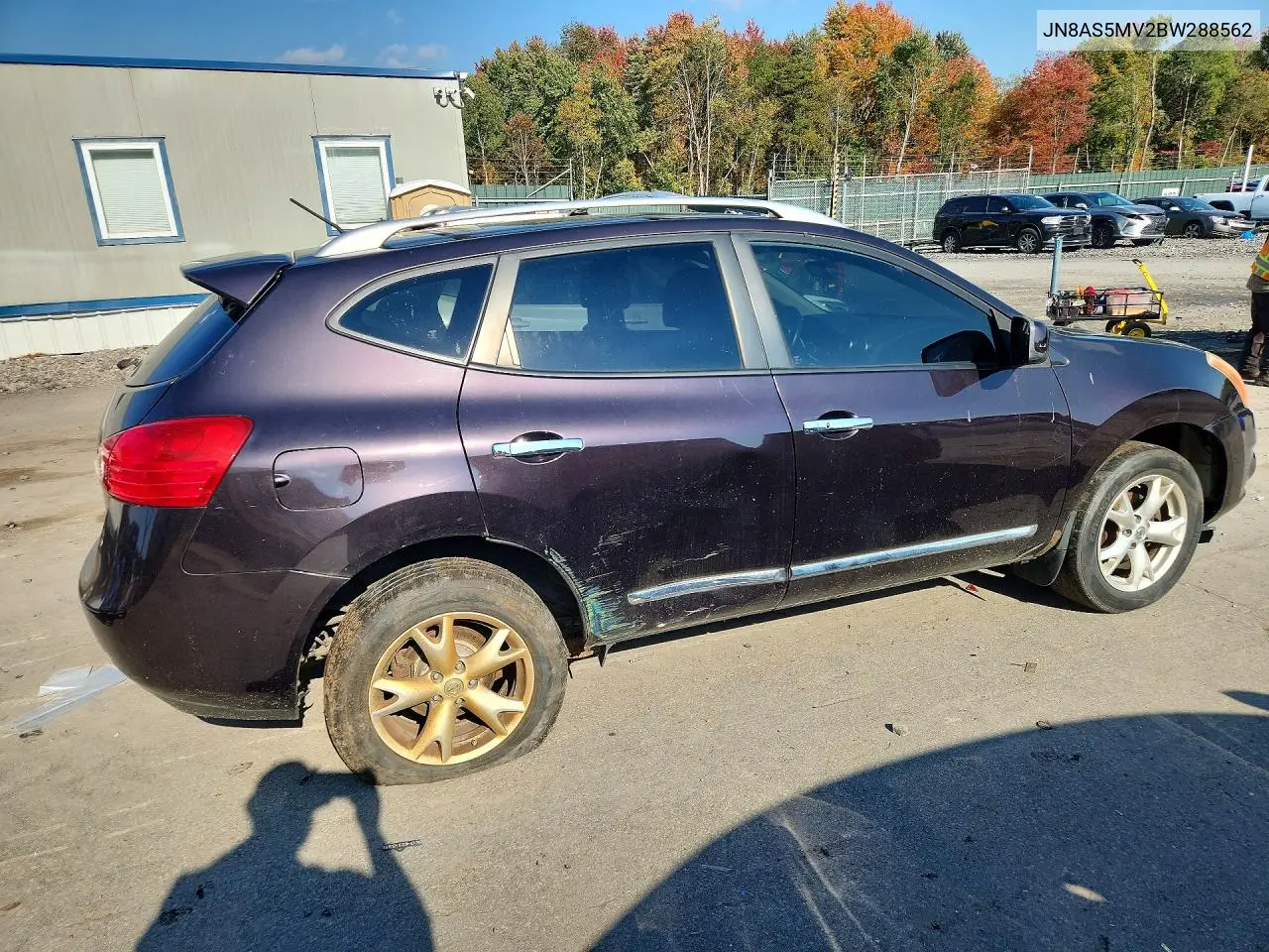 2011 NISSAN ROGUE VIN JN8AS5MV2BW288562 — фото 3