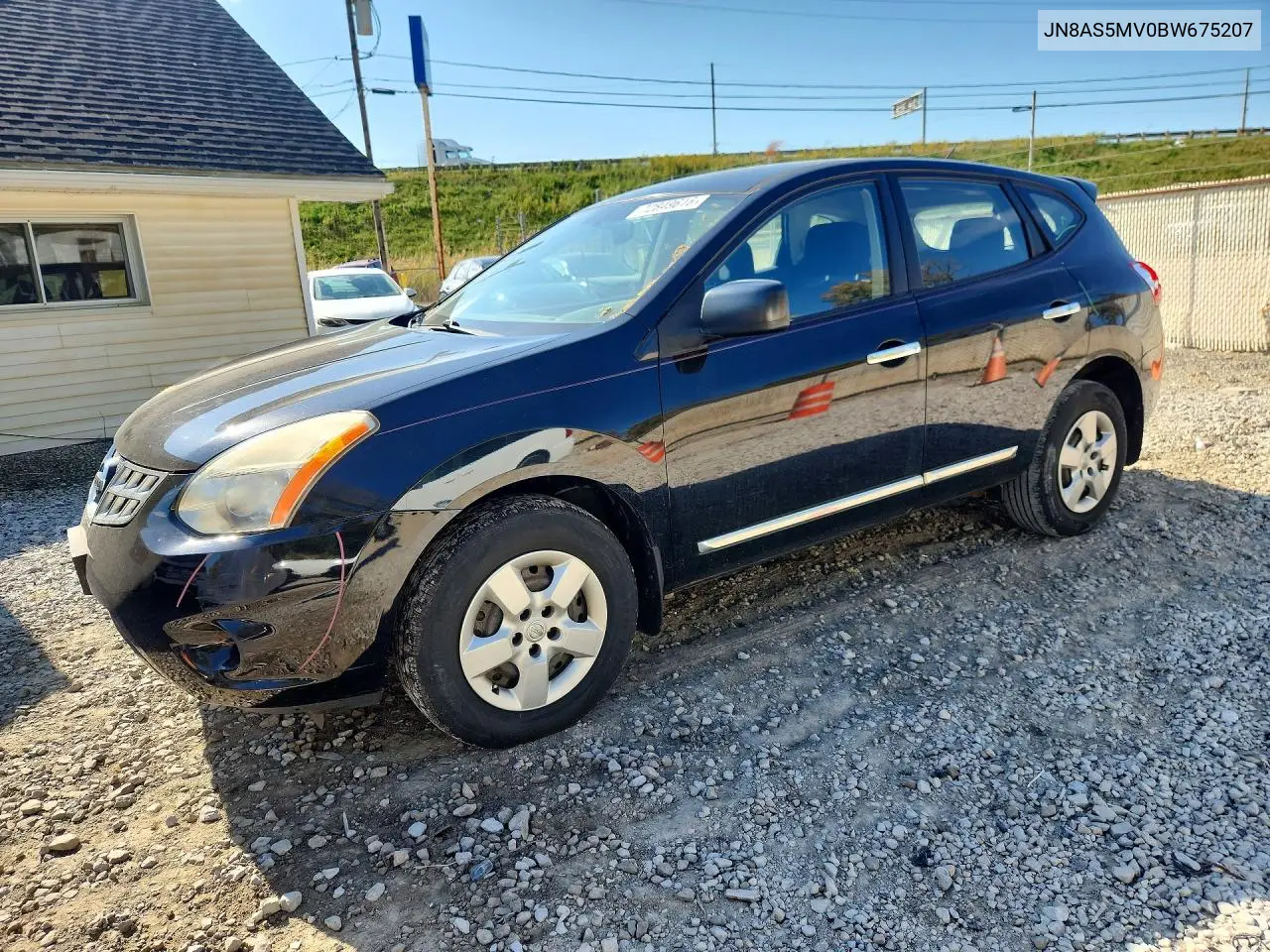 NISSAN ROGUE 2011, VIN JN8AS5MV0BW675207