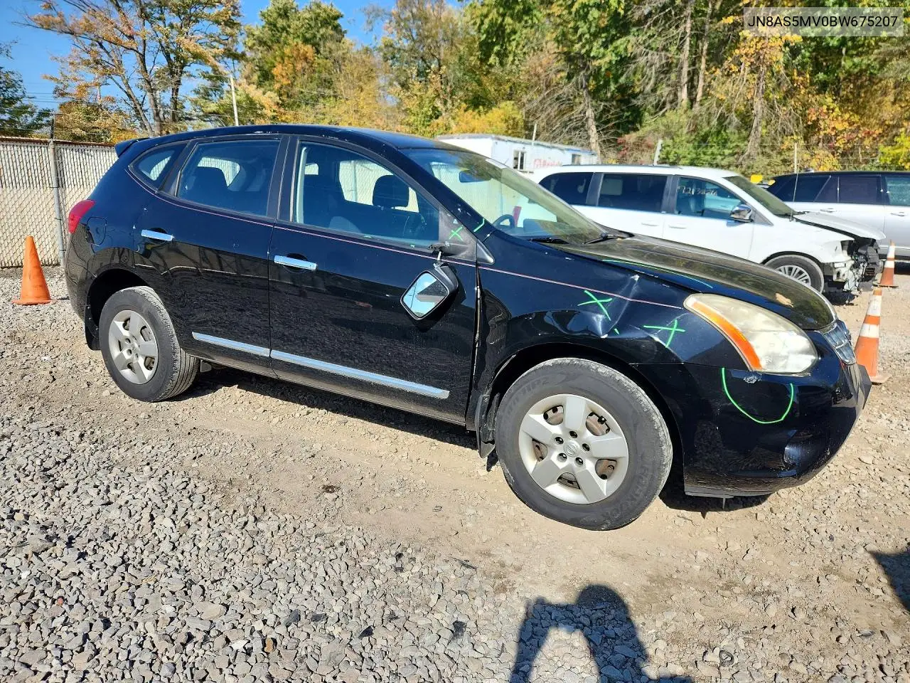 2011 NISSAN ROGUE VIN JN8AS5MV0BW675207 — фото 4