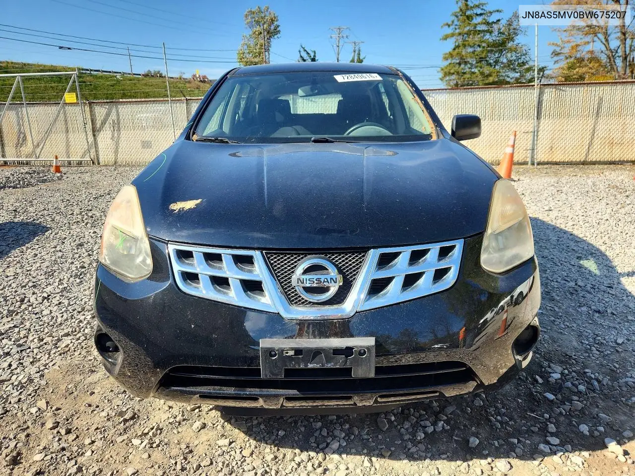 2011 NISSAN ROGUE VIN JN8AS5MV0BW675207 — фото 5