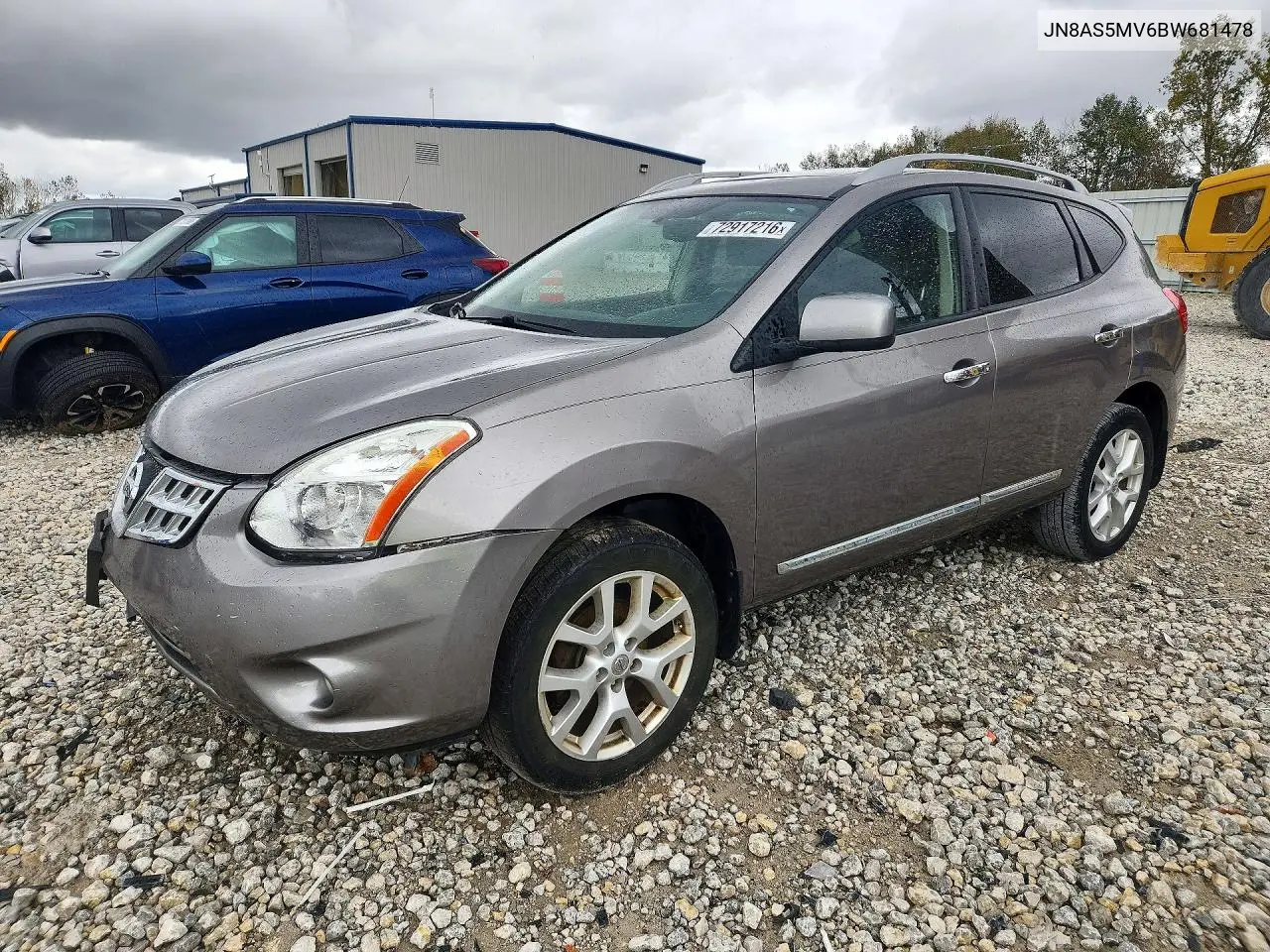 NISSAN ROGUE 2011, VIN JN8AS5MV6BW681478