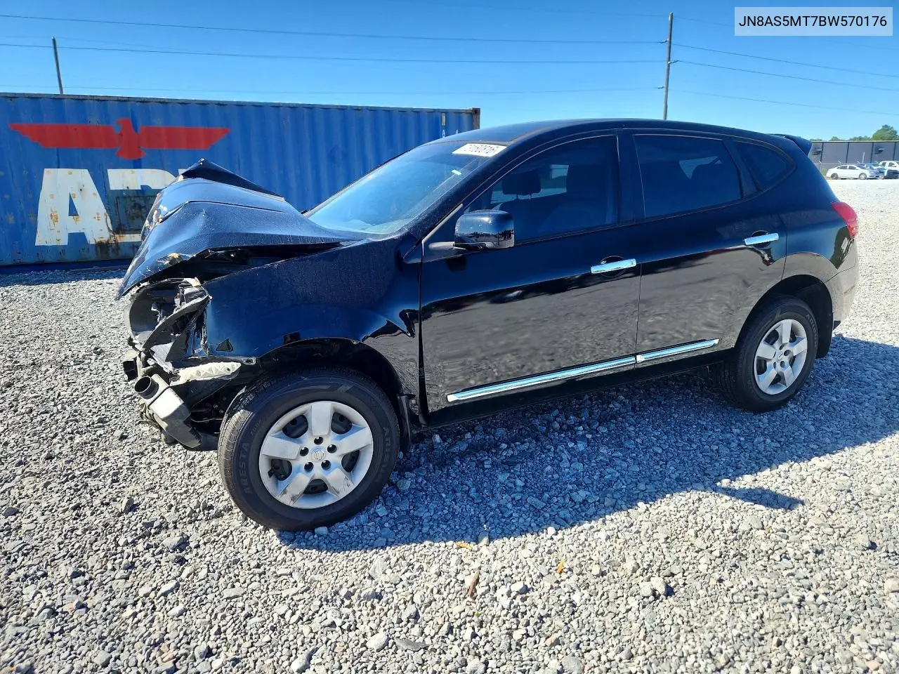 NISSAN ROGUE 2011, VIN JN8AS5MT7BW570176