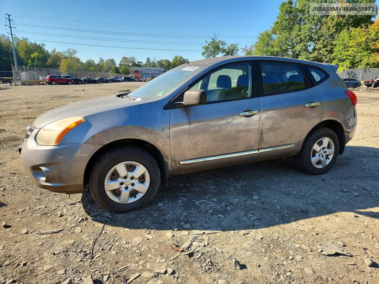 NISSAN ROGUE 2011, VIN JN8AS5MV4BW681933