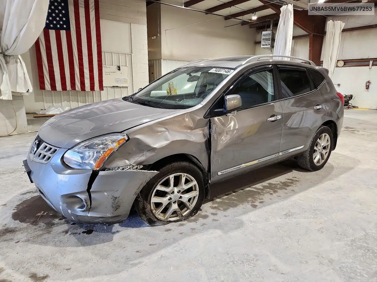 NISSAN ROGUE 2011, VIN JN8AS5MV6BW677253