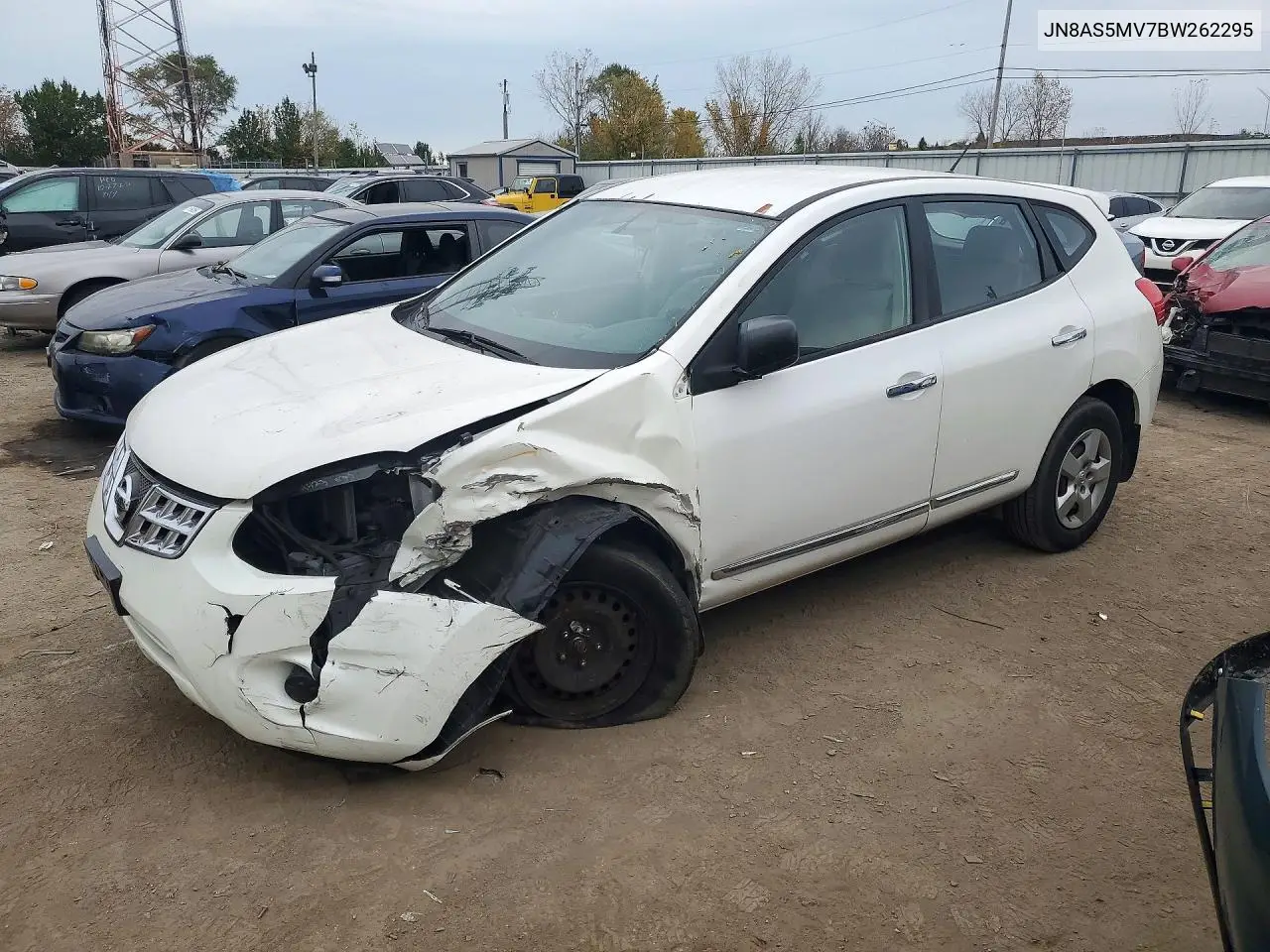 NISSAN ROGUE 2011, VIN JN8AS5MV7BW262295