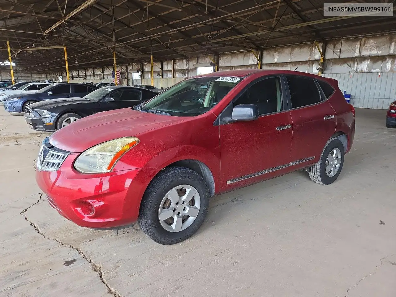 NISSAN ROGUE 2011, VIN JN8AS5MV5BW299166