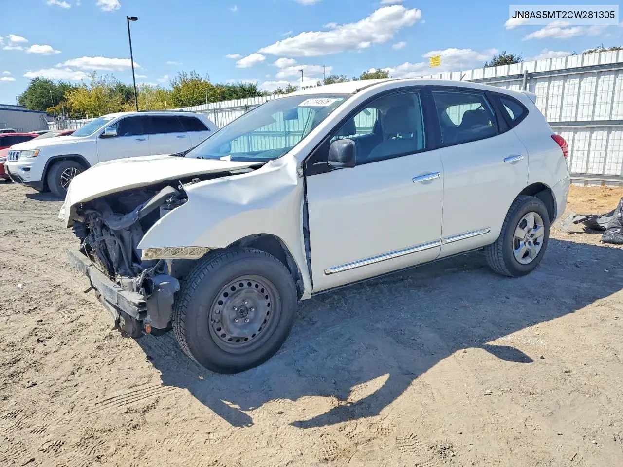 NISSAN ROGUE 2012, VIN JN8AS5MT2CW281305