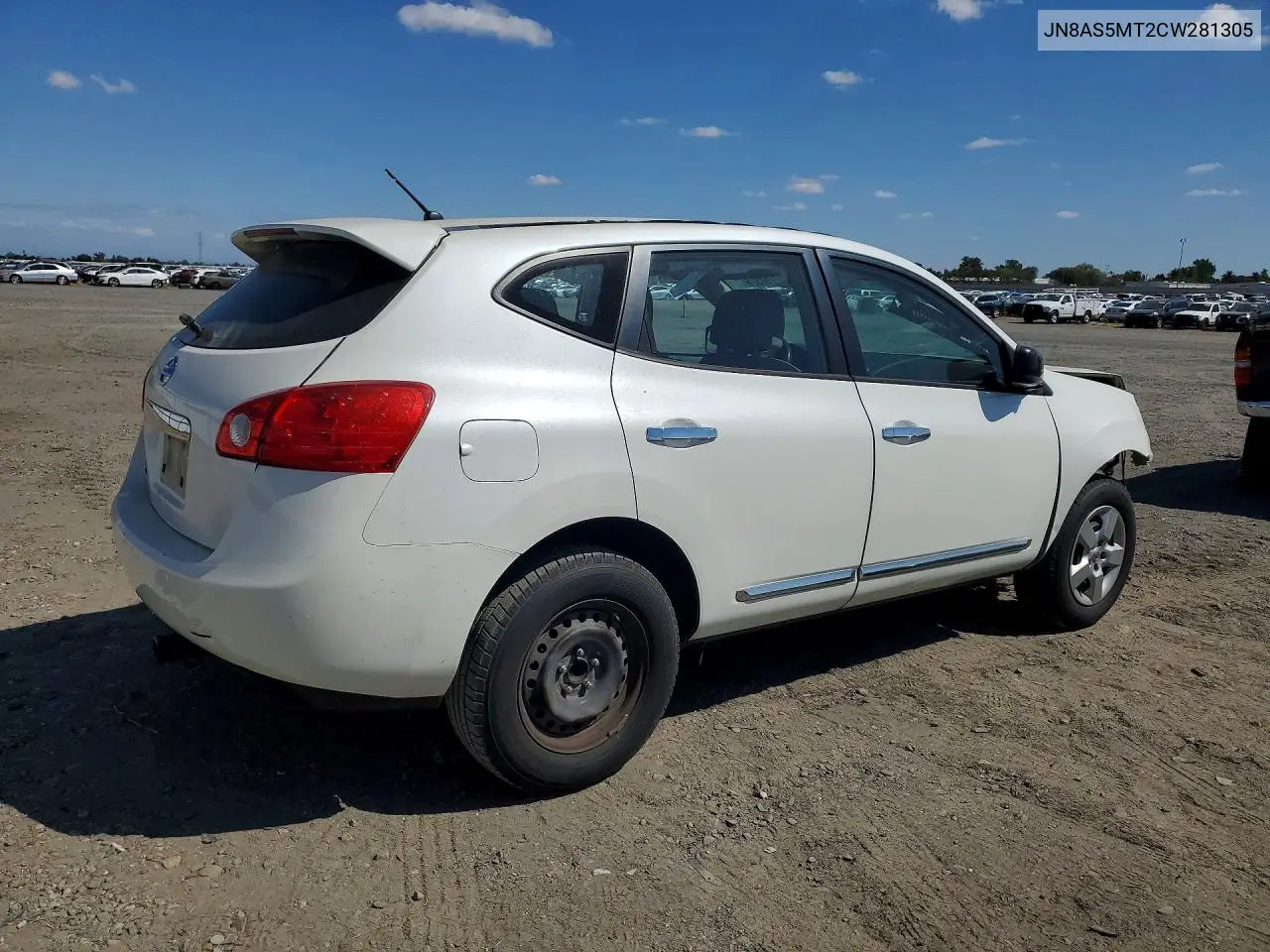 2012 NISSAN ROGUE VIN JN8AS5MT2CW281305 — фото 3