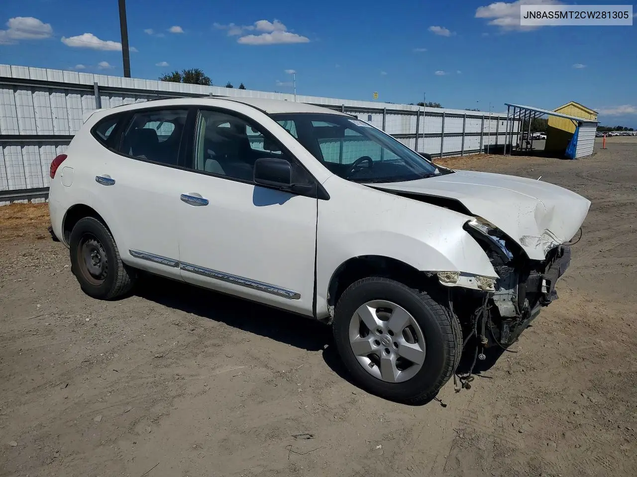2012 NISSAN ROGUE VIN JN8AS5MT2CW281305 — фото 4