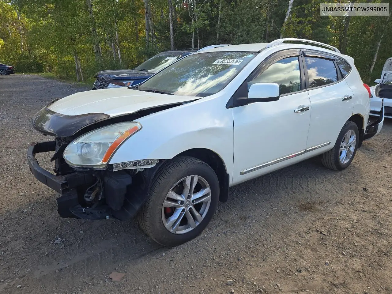 NISSAN ROGUE 2012, VIN JN8AS5MT3CW299005