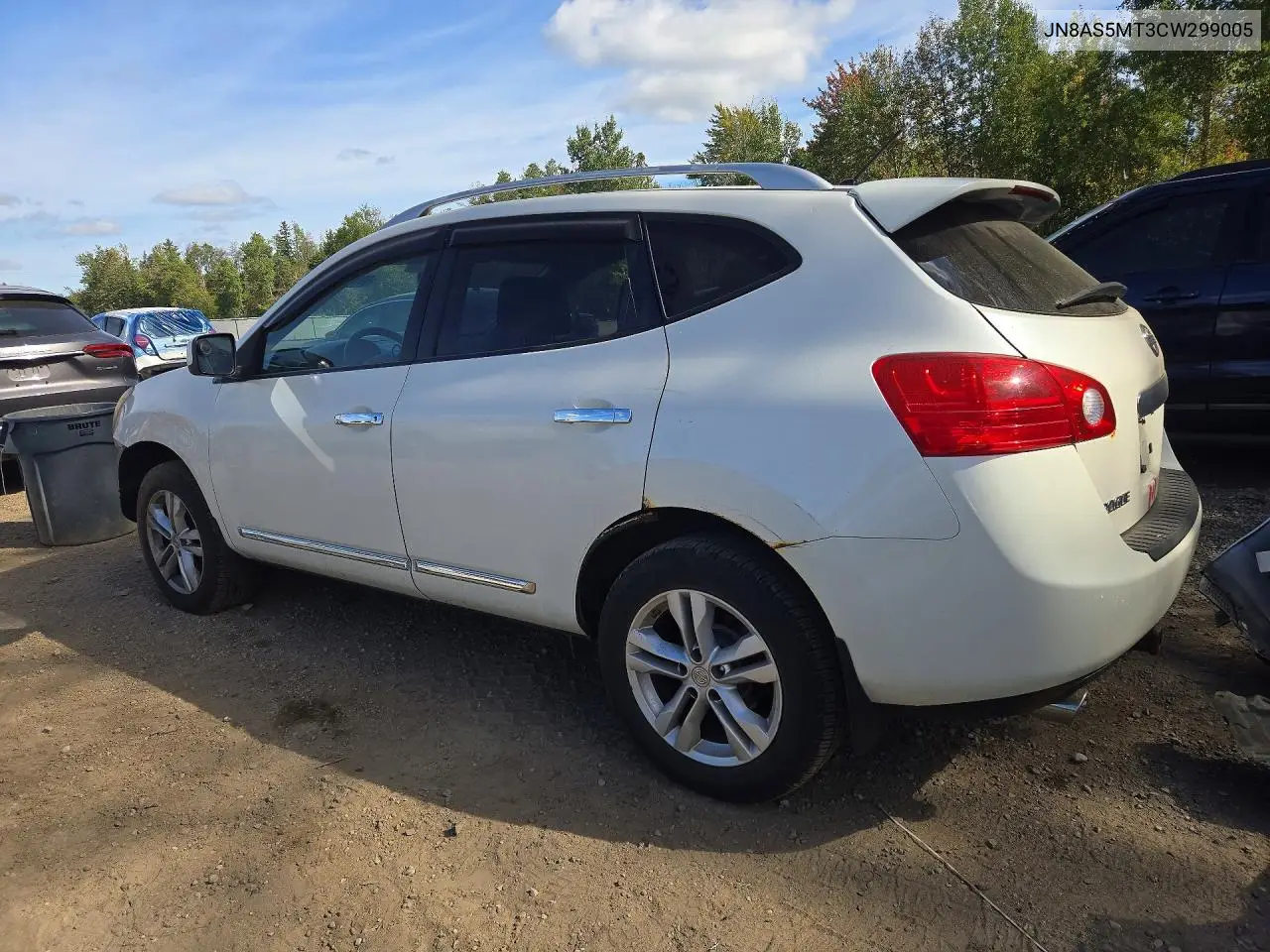 2012 NISSAN ROGUE VIN JN8AS5MT3CW299005 — фото 2