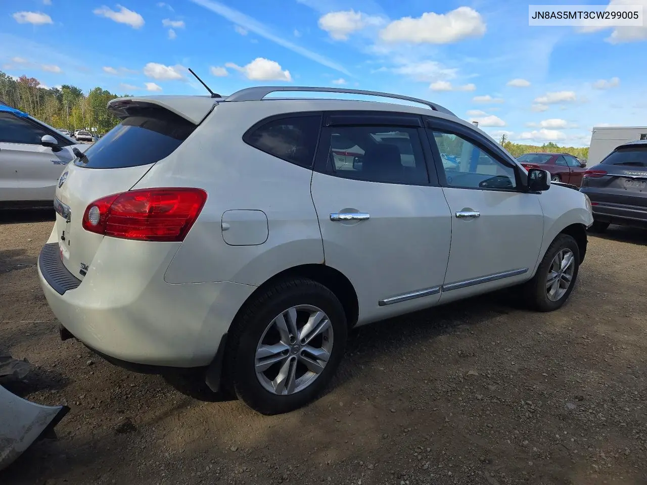 2012 NISSAN ROGUE VIN JN8AS5MT3CW299005 — фото 3