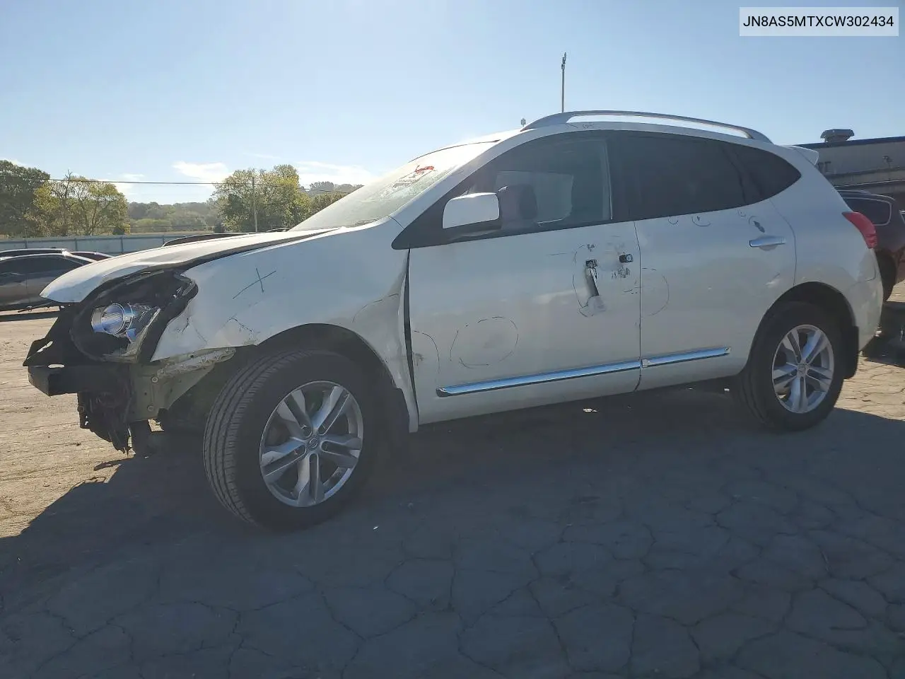 NISSAN ROGUE 2012, VIN JN8AS5MTXCW302434