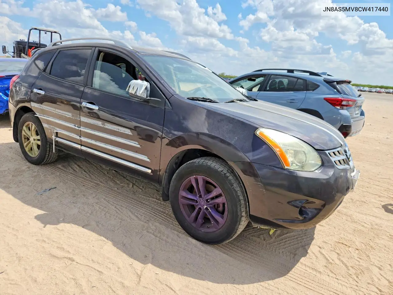 2012 NISSAN ROGUE VIN JN8AS5MV8CW417440 — фото 4