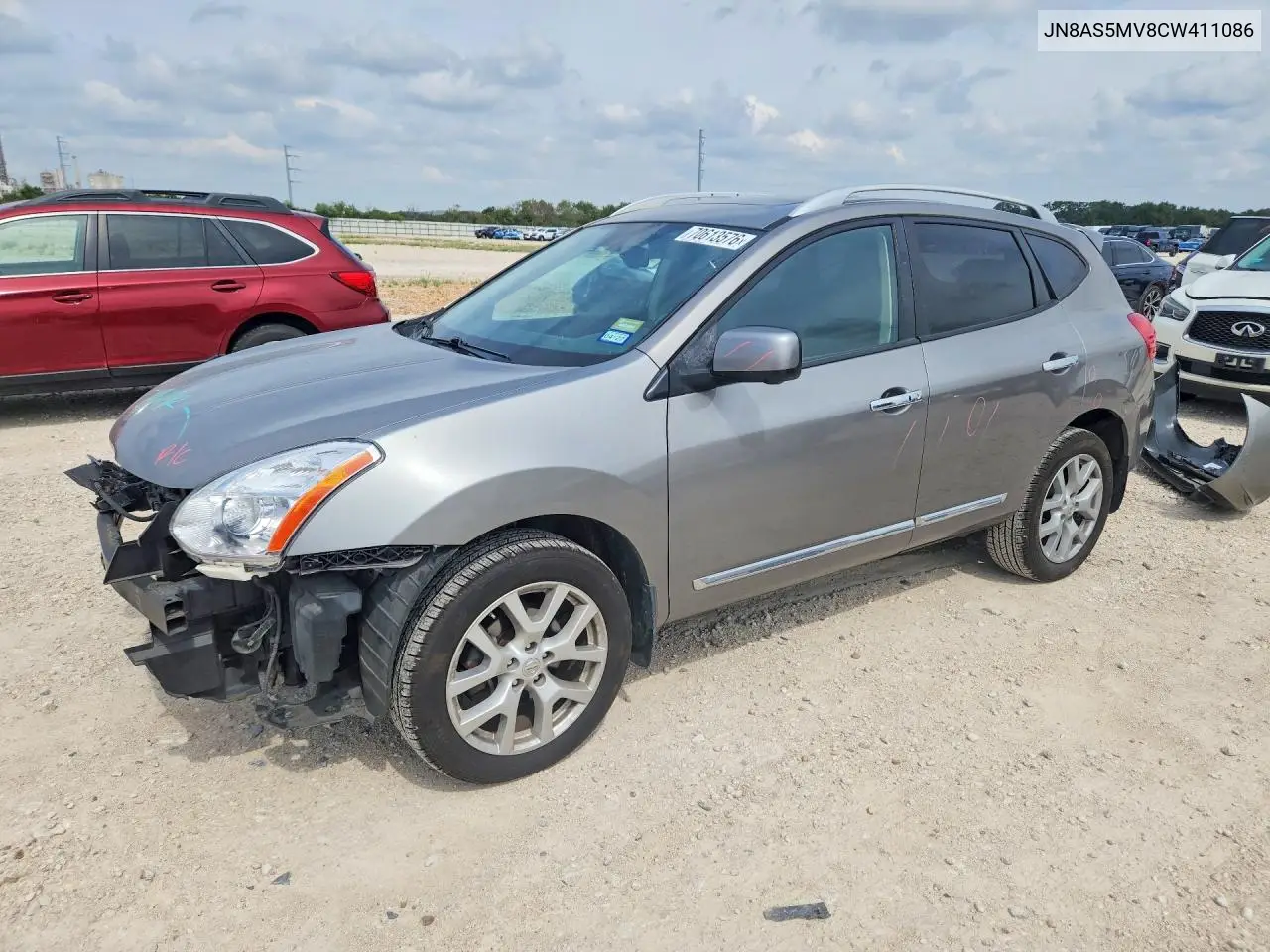NISSAN ROGUE 2012, VIN JN8AS5MV8CW411086