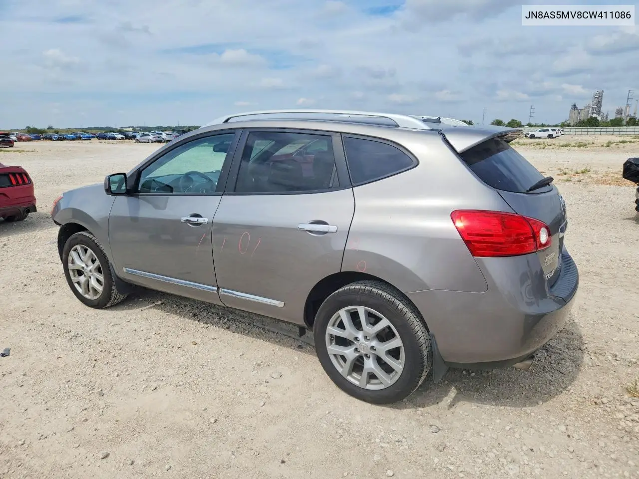 2012 NISSAN ROGUE VIN JN8AS5MV8CW411086 — фото 2