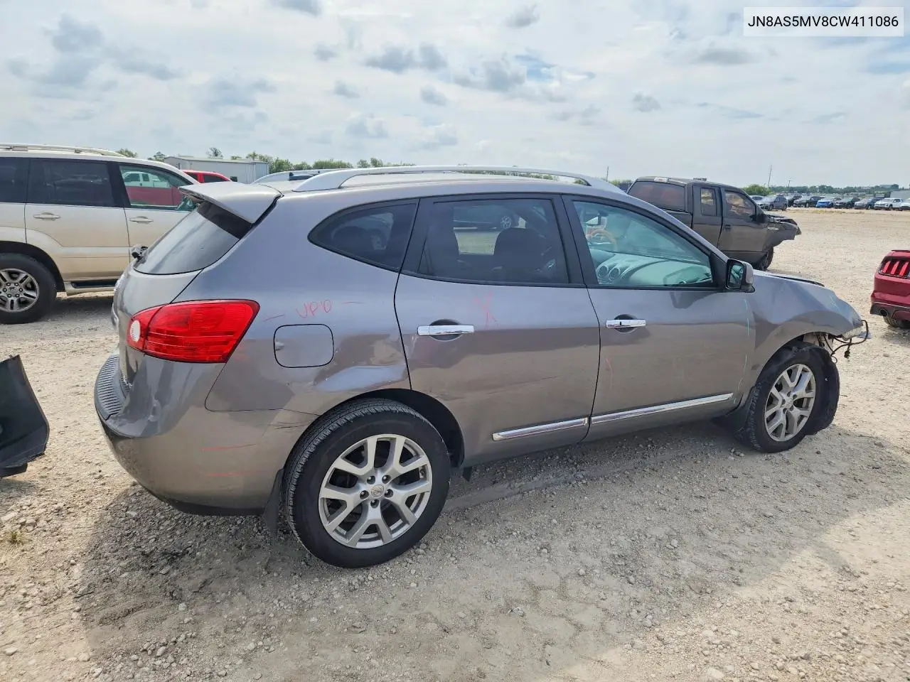 2012 NISSAN ROGUE VIN JN8AS5MV8CW411086 — фото 3