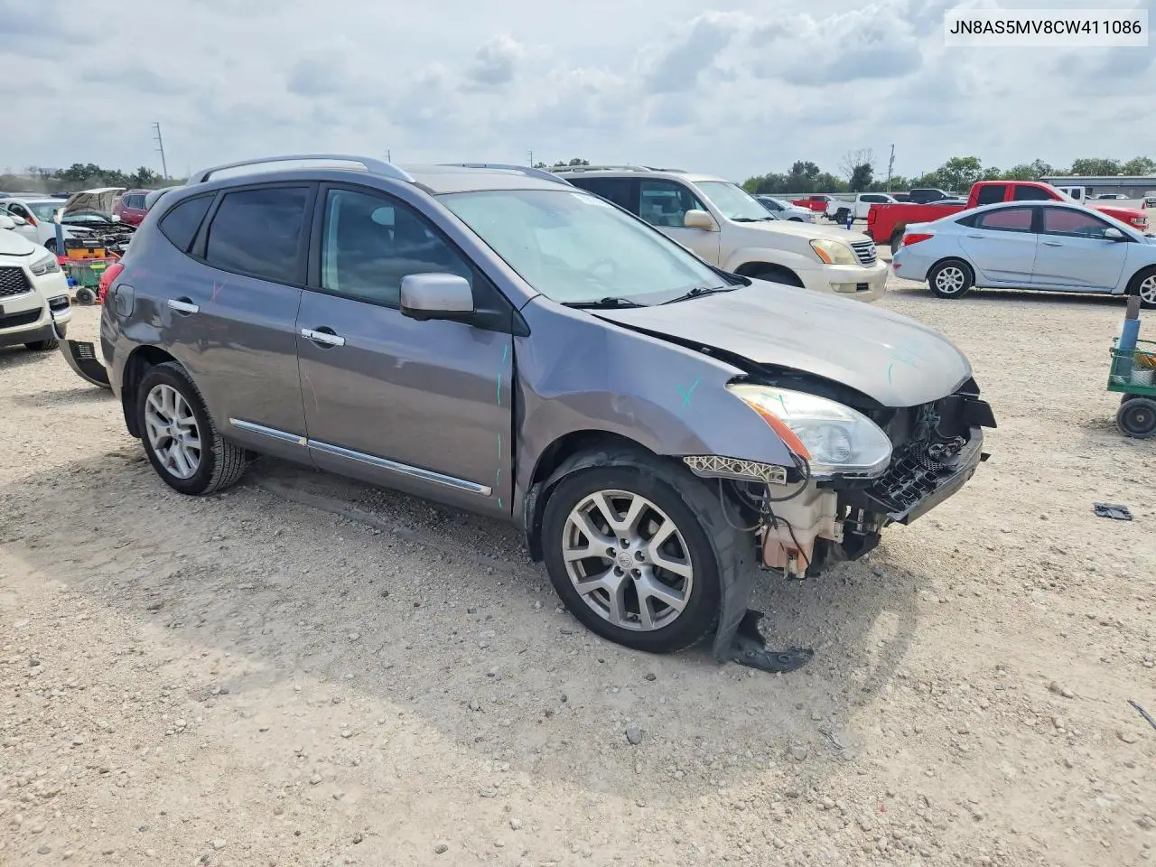 2012 NISSAN ROGUE VIN JN8AS5MV8CW411086 — фото 4