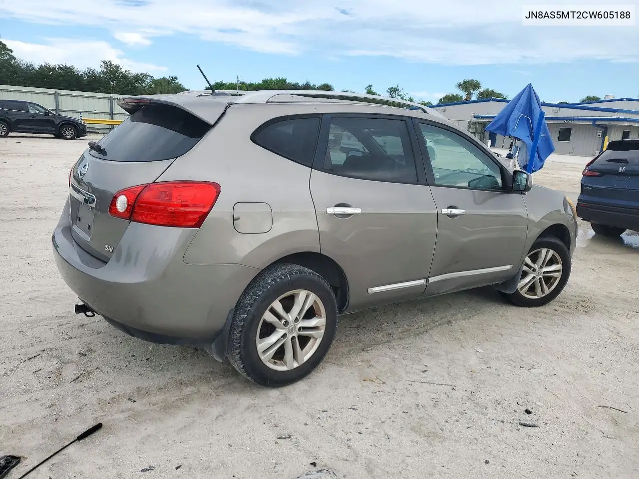 2012 NISSAN ROGUE VIN JN8AS5MT2CW605188 — фото 3