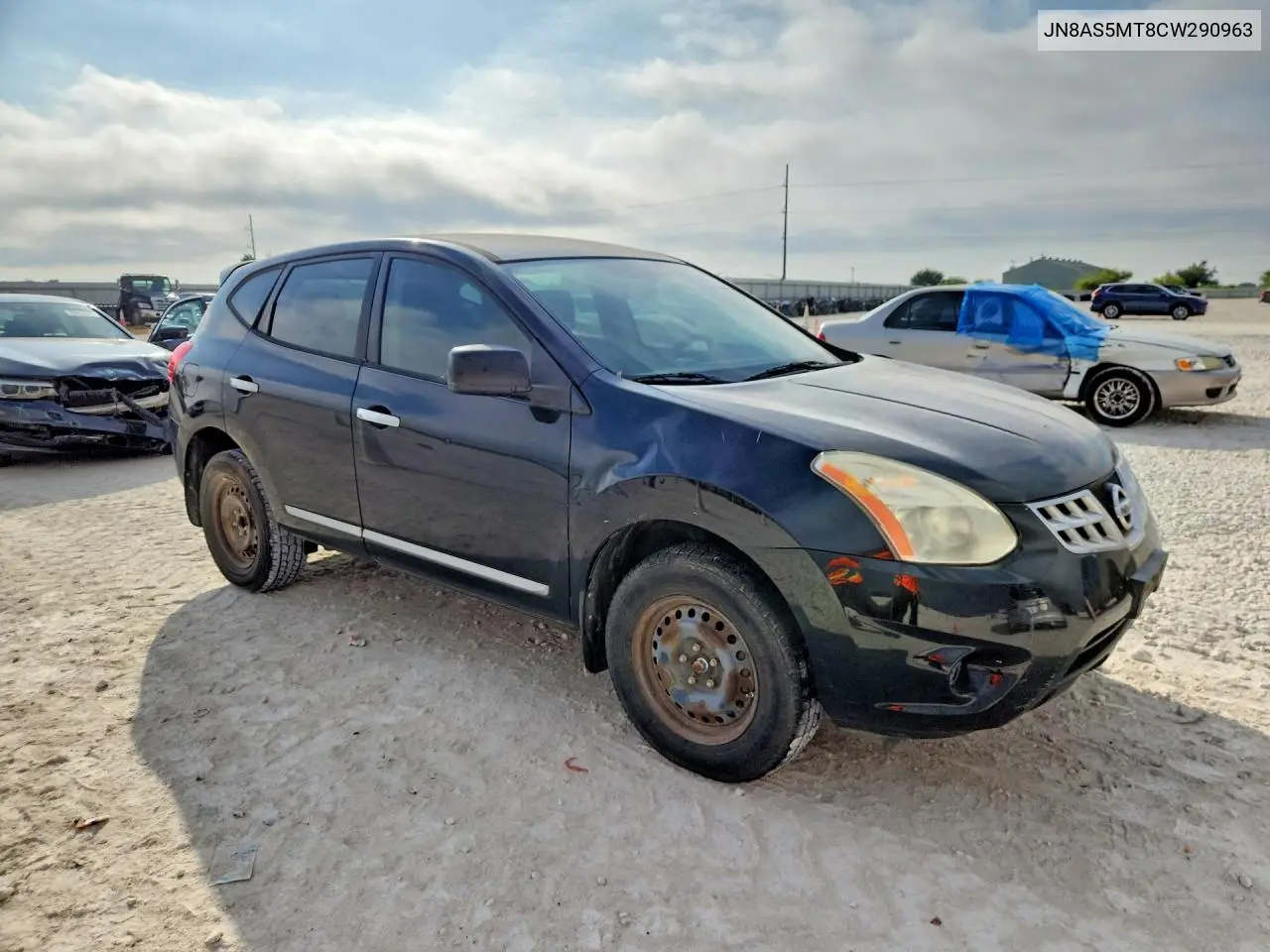 2012 NISSAN ROGUE VIN JN8AS5MT8CW290963 — фото 4