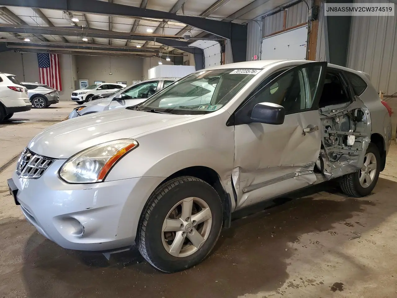 NISSAN ROGUE 2012, VIN JN8AS5MV2CW374519