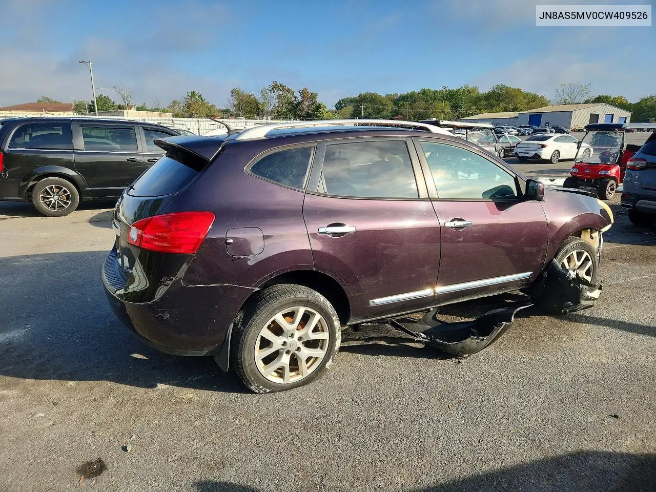 2012 NISSAN ROGUE VIN JN8AS5MV0CW409526 — фото 3