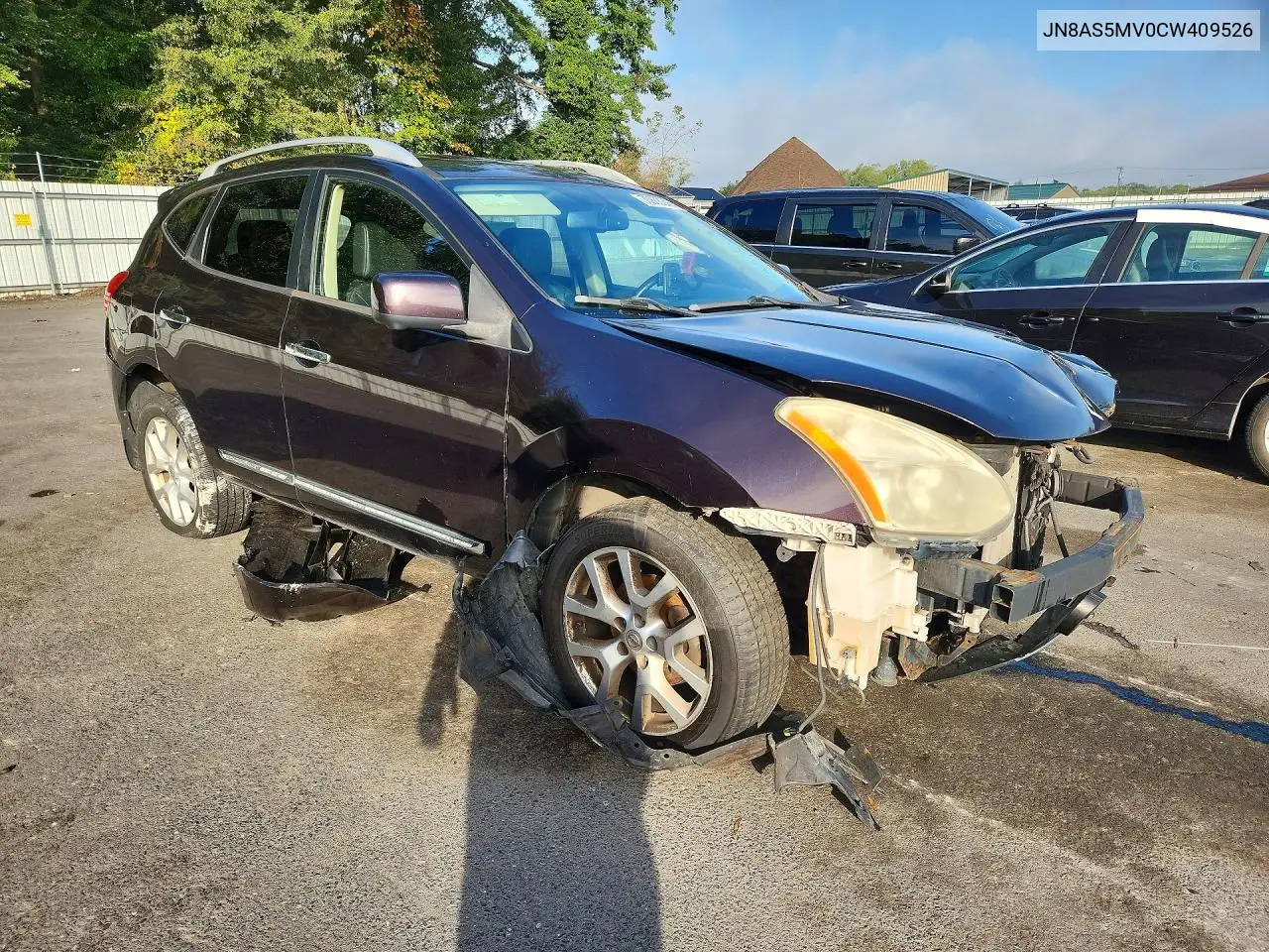 2012 NISSAN ROGUE VIN JN8AS5MV0CW409526 — фото 4