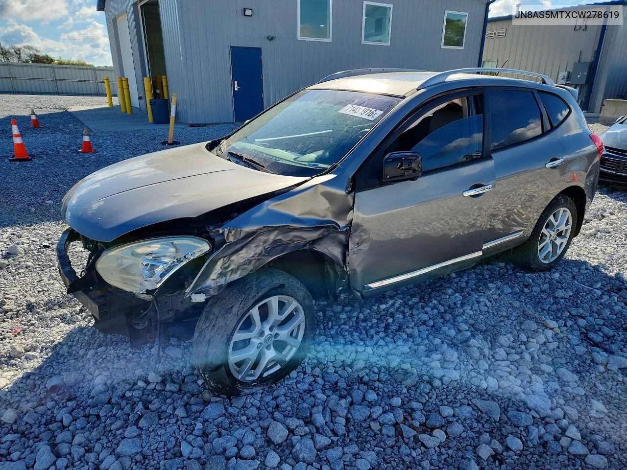 NISSAN ROGUE 2012, VIN JN8AS5MTXCW278619