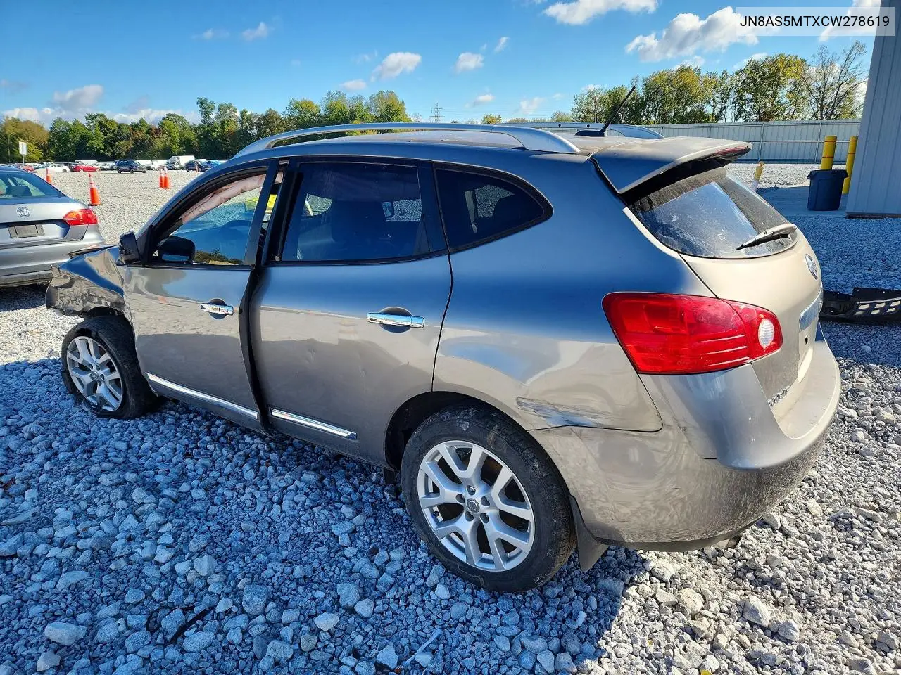 2012 NISSAN ROGUE VIN JN8AS5MTXCW278619 — фото 2