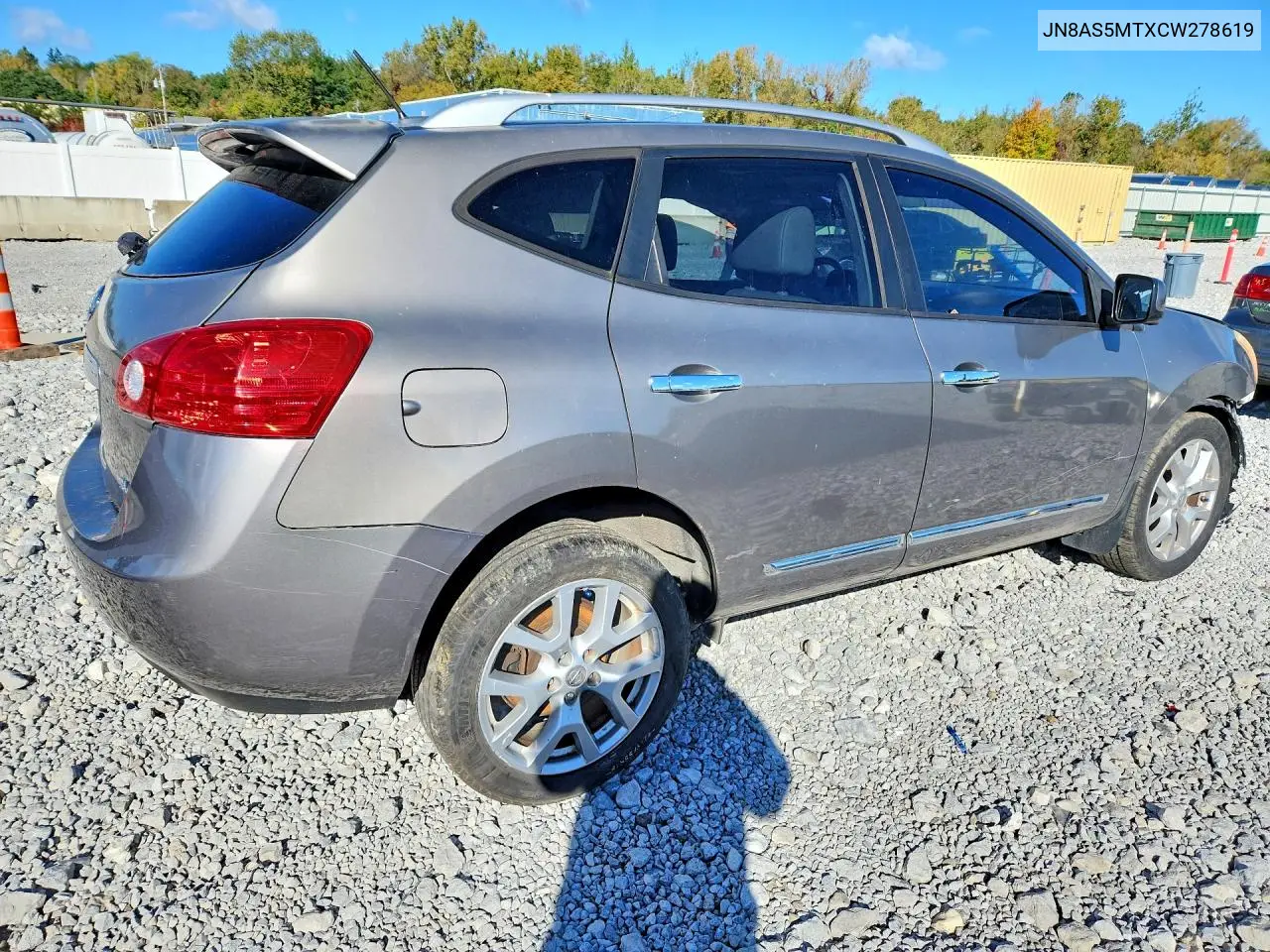 2012 NISSAN ROGUE VIN JN8AS5MTXCW278619 — фото 3