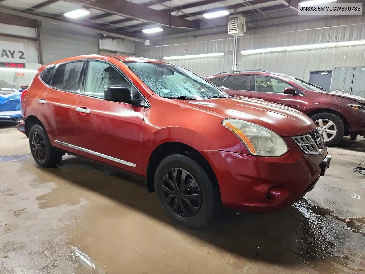 2012 NISSAN ROGUE VIN JN8AS5MV0CW390735 — фото 4